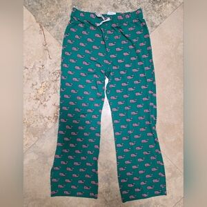 Vineyard Vines Boys Pajama Bottoms Christmas Candy Cane Whales Size S (8)